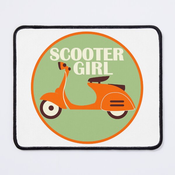 Item preview, Scooter Girl in Orange designed and sold by AceHamster.