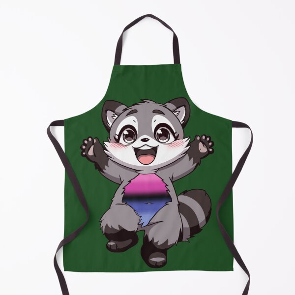 Item preview, Cute Raccoon with Omnisexual Pride Flag Colored Tummy, Subtle Omni Design designed and sold by Travelslightly.