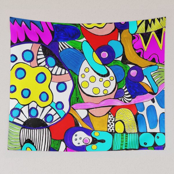 Item preview, 648.Psychedelic Kaleidoscope A Colorful Abstract Journey 30*17*0.1cm 2024  designed and sold by Veera Zukova.