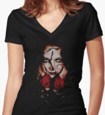 Freaky Chick Women's Fitted V-Neck T-Shirt