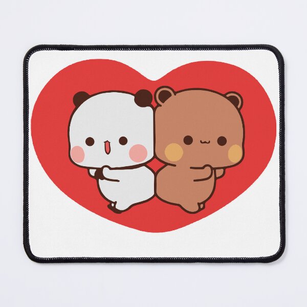 Item preview, Bubu dubu love , cute panda bear mochi peach goma cat love designed and sold by ThePurplePrints.