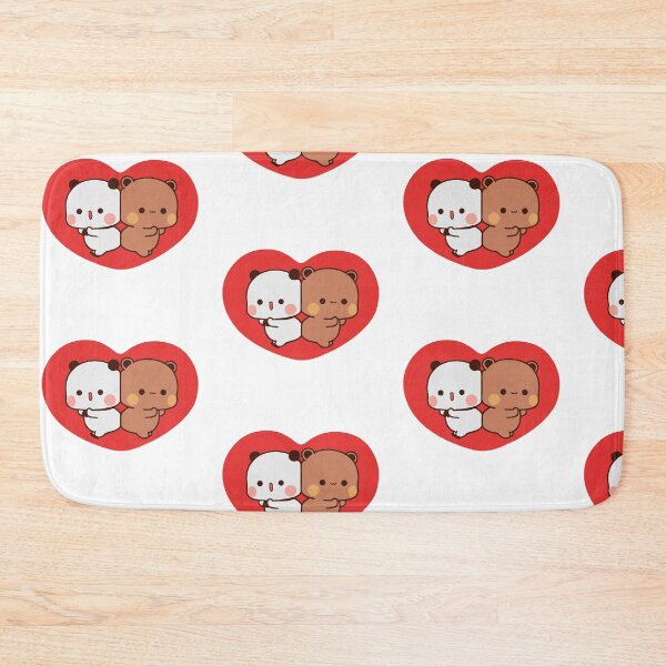 Item preview, Bubu dubu love , cute panda bear mochi peach goma cat love  designed and sold by ThePurplePrints.