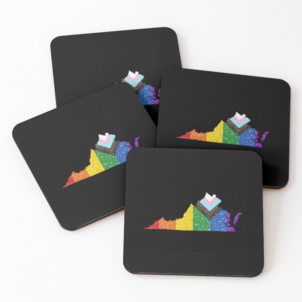 Item preview, Virginia Progress Pride Flag - LGBTQ Rainbow Flag designed and sold by shaggylocks.