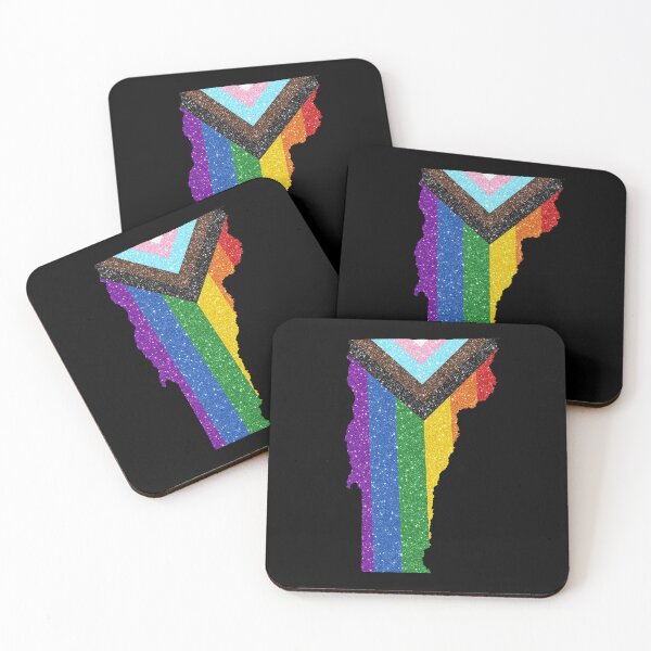 Artikelvorschau, Vermont Progress Pride Flag - LGBTQ-Regenbogenflagge entworfen und verkauft von shaggylocks.