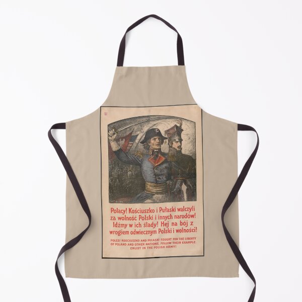 Item preview, Poster: "Poles! Kościuszko and Pułaski Fought for the Freedom of Poland and Other Nations!" designed and sold by VintageBazaar.