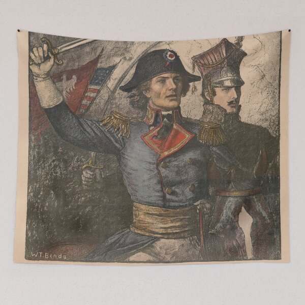Item preview, Poster: "Poles! Kościuszko and Pułaski Fought for the Freedom of Poland and Other Nations!" designed and sold by VintageBazaar.