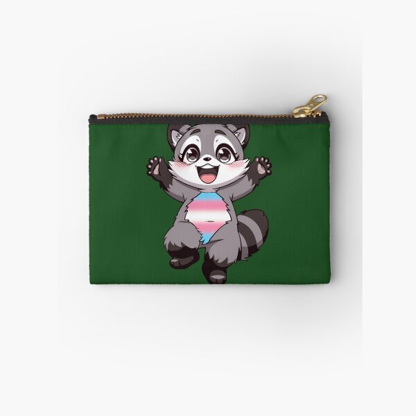 Item preview, Cute Raccoon with Transgender Pride Flag Colored Tummy, Subtle Trans Pride Design designed and sold by Travelslightly.