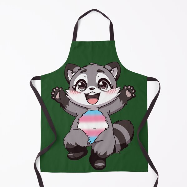 Item preview, Cute Raccoon with Transgender Pride Flag Colored Tummy, Subtle Trans Pride Design designed and sold by Travelslightly.