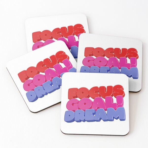 Item preview, FOCUS, GOAL, DREAM !! designed and sold by MUDUGAMU.