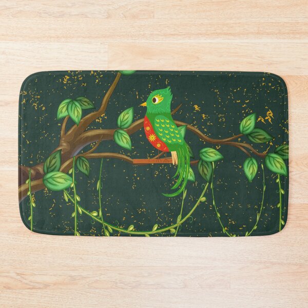 Item preview, Mystical Quetzal Green Tropical Forest Pattern Vines Branch designed and sold by julyperson.