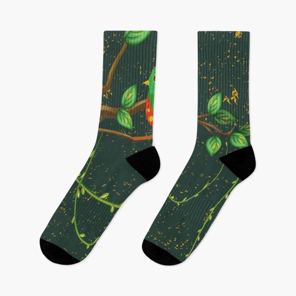 Item preview, Mystical Quetzal Green Tropical Forest Pattern Vines Branch designed and sold by julyperson.