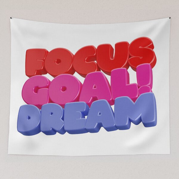 Item preview, FOCUS, GOAL, DREAM !! designed and sold by MUDUGAMU.
