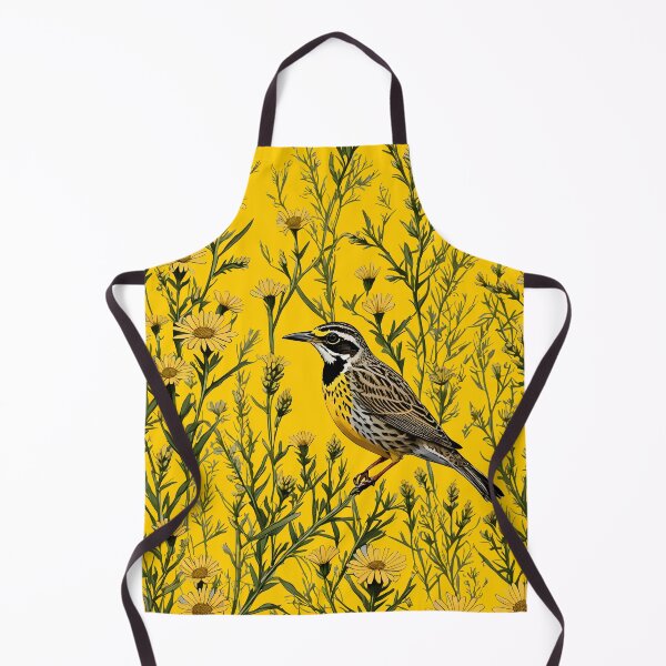 Item preview, A Western Meadowlark Surrounded By Goldenrod Flowers 1 designed and sold by taiche.