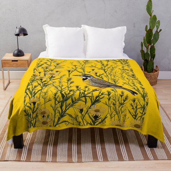 Item preview, A Western Meadowlark Surrounded By Goldenrod Flowers 1 designed and sold by taiche.
