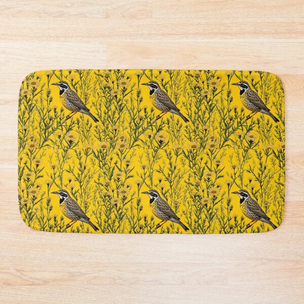 Item preview, A Western Meadowlark Surrounded By Goldenrod Flowers 1 designed and sold by taiche.
