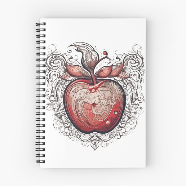 Item preview, Tatoo-style red apple design designed and sold by DesignsbySimons.