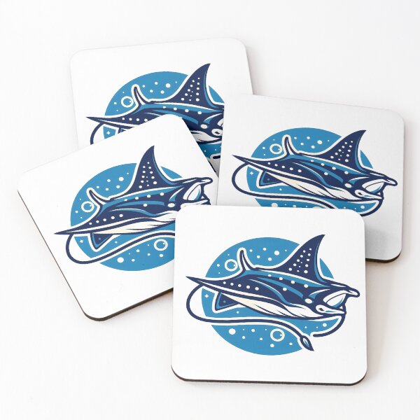Item preview, a blue manta ray designed and sold by lilyfeng.