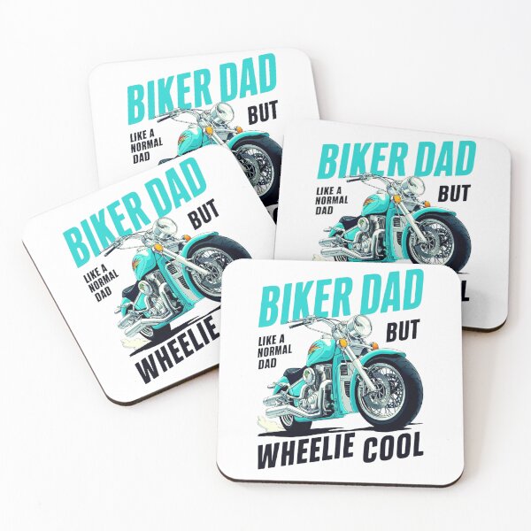 Item preview, Funny Biker Dad Wheelie Cool T-Shirt designed and sold by BoughtTheTShirt.