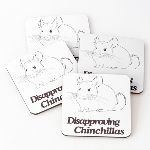 Item preview, Disapproving Chinchillas, stickers and stuff designed and sold by Smallfish1274.