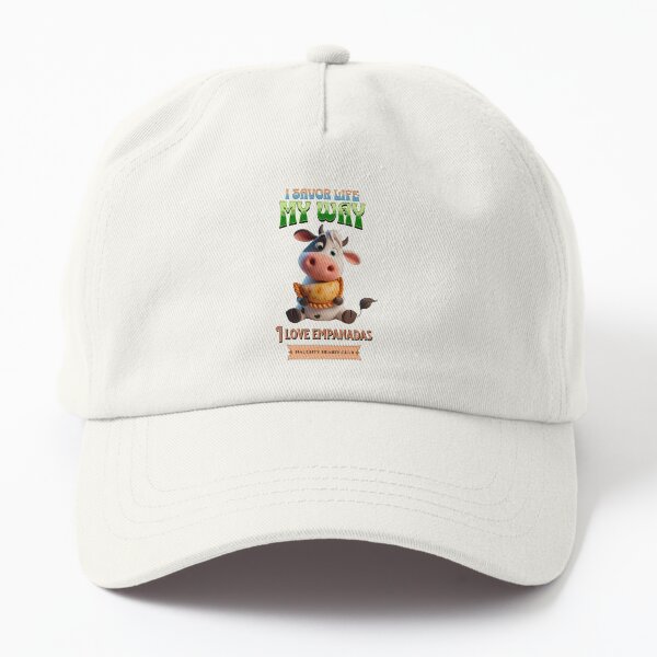 Vista previa del artículo con la obra «Saboreo la vida a mi modo. Una vaca comiendo empanada», diseñado y vendido por I-love-music.