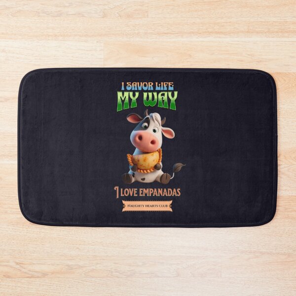Item preview, I savor life my way. A cow eating empanada designed and sold by I-love-music.