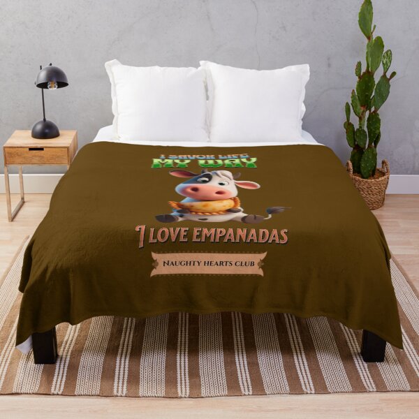 Item preview, I savor life my way. A cow eating empanada designed and sold by I-love-music.