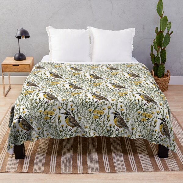 Item preview, A Western Meadowlark Surrounded By Goldenrod Flowers 1 Pattern  designed and sold by taiche.