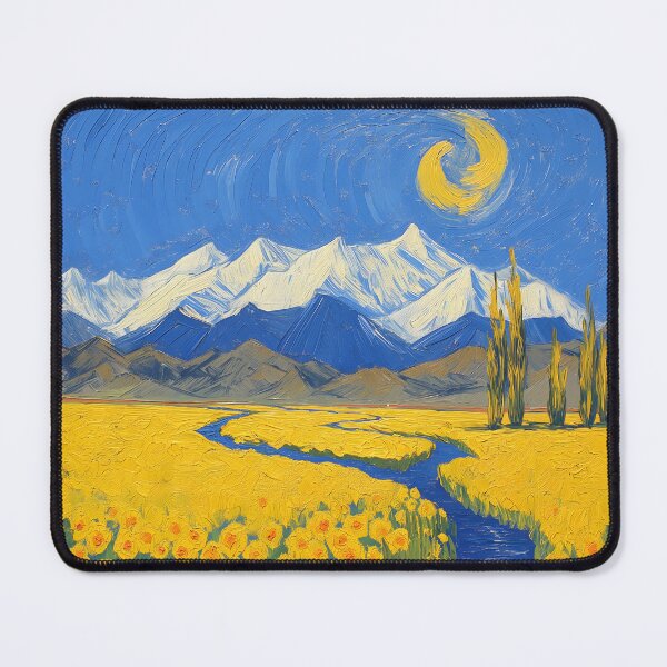 Item preview, Snow Peaks and Yellow Blossoms designed and sold by unimuse.