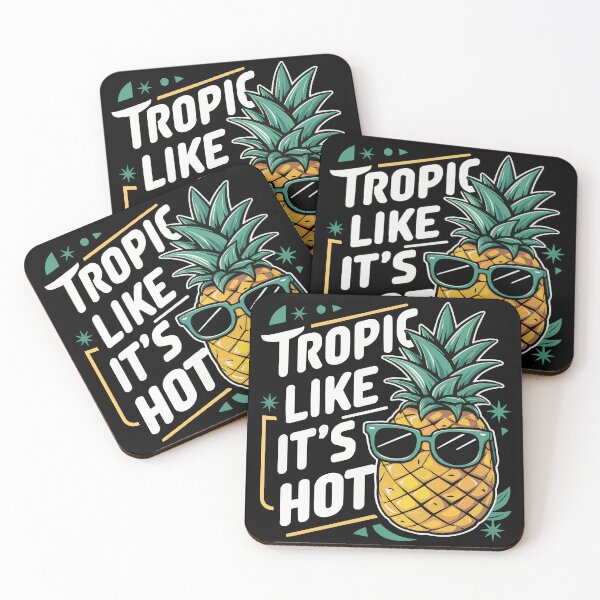 Item preview, Trendy Cartoon Pineapple with Green Sunglasses - 'Tropic Like It's Hot' Design designed and sold by Shirtlify.