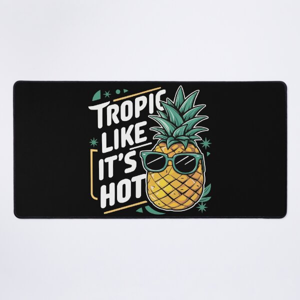 Item preview, Trendy Cartoon Pineapple with Green Sunglasses - 'Tropic Like It's Hot' Design designed and sold by Shirtlify.