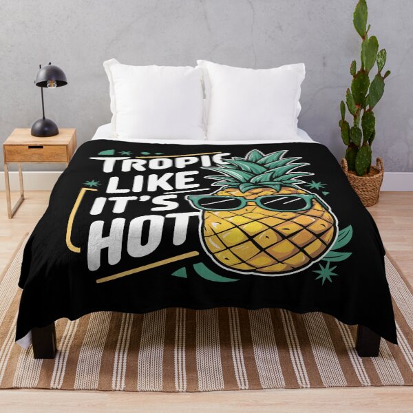 Item preview, Trendy Cartoon Pineapple with Green Sunglasses - 'Tropic Like It's Hot' Design designed and sold by Shirtlify.