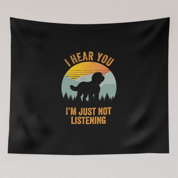 Item preview, I Hear You I'm Just Not Listening Stubborn Sheepadoodle   designed and sold by Guarddogdrive.