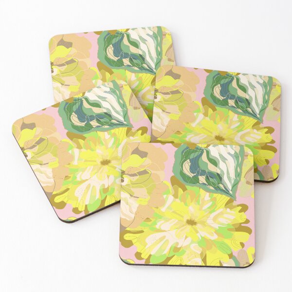Item preview, Stylized peonies flowers  pattern in Japanese Style designed and sold by NayaChu.