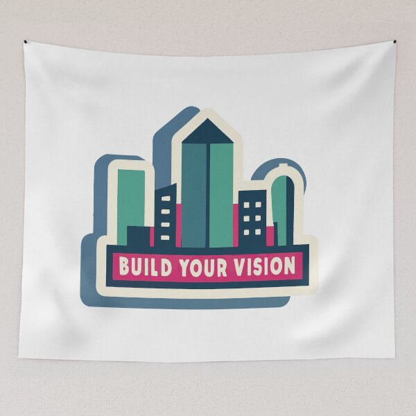 Item preview, Abstract Cityscape - Build Your Vision designed and sold by NiftyWrx.