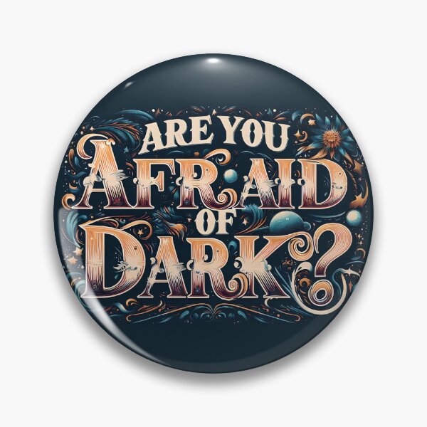 Item preview, Are you afraid of dark, typography designed and sold by maxmaj.
