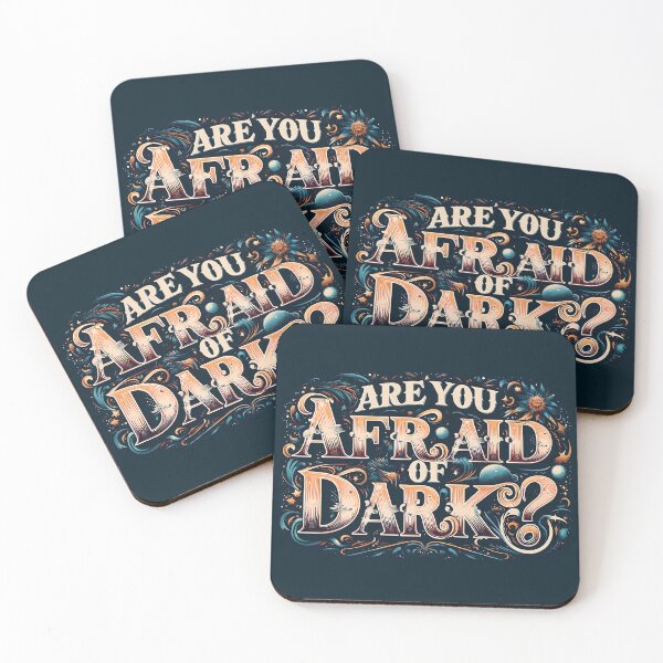 Item preview, Are you afraid of dark, typography designed and sold by maxmaj.