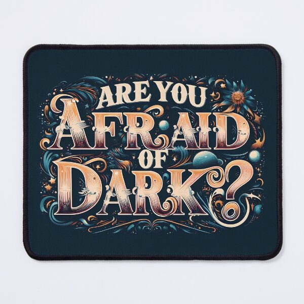 Item preview, Are you afraid of dark, typography designed and sold by maxmaj.