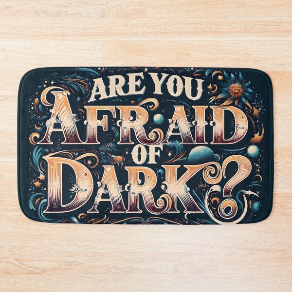 Item preview, Are you afraid of dark, typography designed and sold by maxmaj.