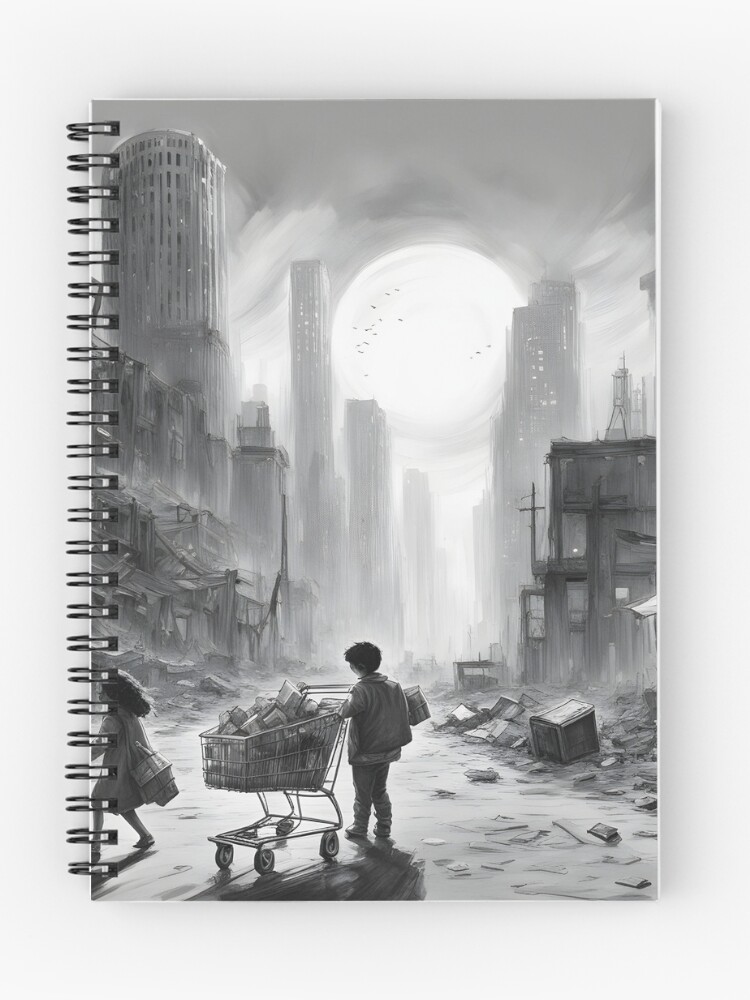 Thumbnail 1 of 3, Journal, Post Apocalyptic City designed and sold by RaffArte.