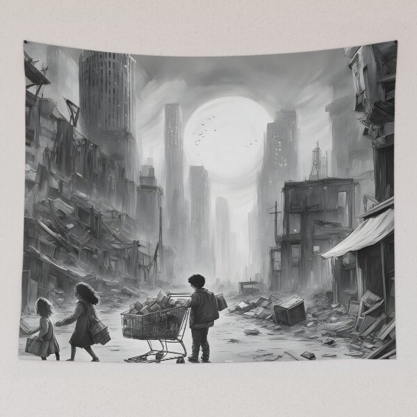 Item preview, Post Apocalyptic City designed and sold by RaffArte.
