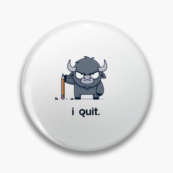 Item preview, A very angry cow said: I QUIT designed and sold by perfect-radius.