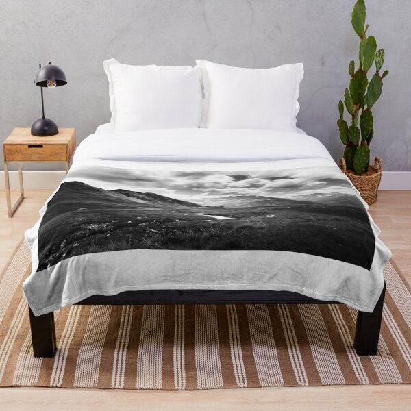 Item preview, Black and white art photo of mountain motif Hohe Tauern National Park in Austria designed and sold by Marvin Diehl.