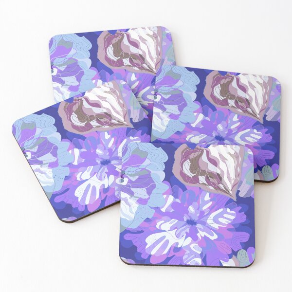 Item preview, Stylized peonies flowers  pattern in Japanese Style designed and sold by NayaChu.