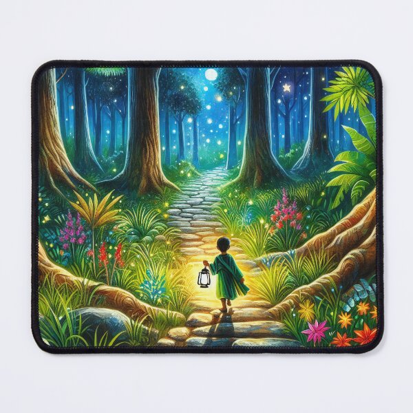 Item preview, Magical Night Walk A Young Explorer’s Forest Adventure designed and sold by ArtComixHaven.