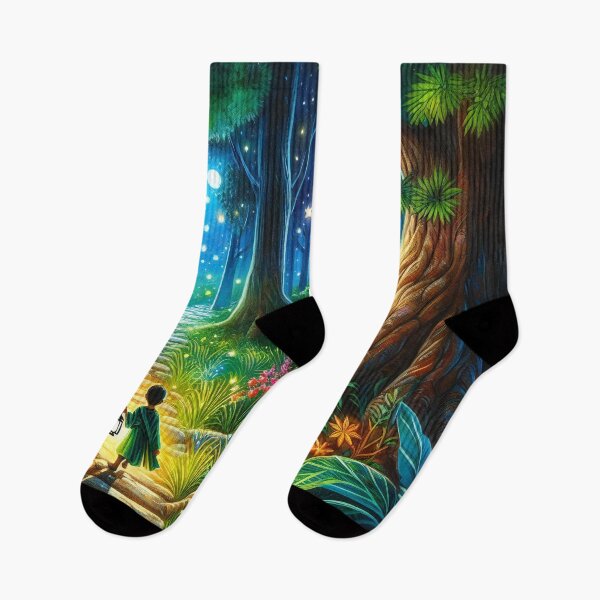 Item preview, Magical Night Walk A Young Explorer’s Forest Adventure designed and sold by ArtComixHaven.