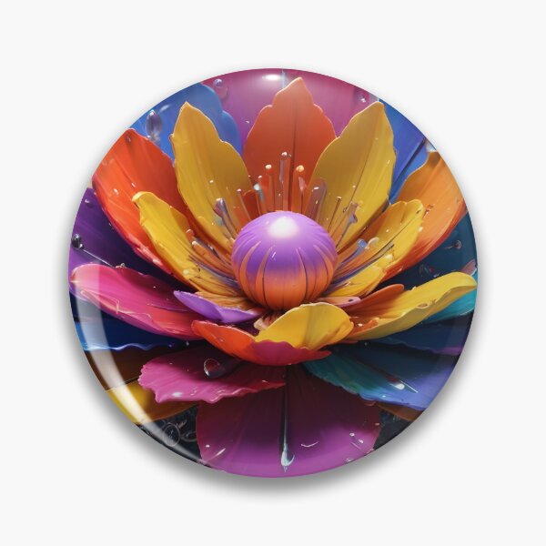 Item preview, flower petals mutlicolor drops water at edge lotus designed and sold by PIXSELLWORLD.