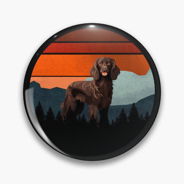 Item preview, Retro Sunset Vintage Mountains Boykin Gift designed and sold by Guarddogdrive.