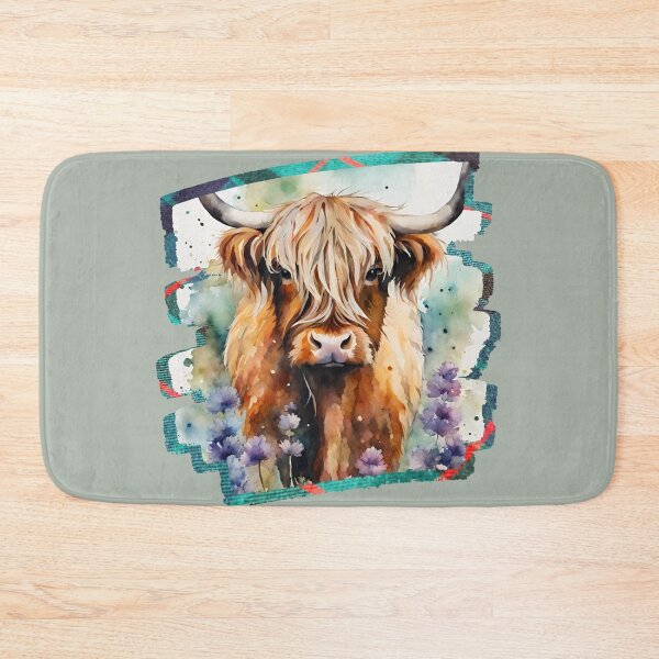 Item preview, Water Colour and Alcohol Ink Highland Cow designed and sold by Cheeky-Tito.