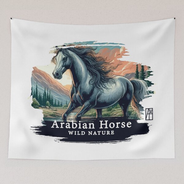 Item preview, Arabian Horse - WILD NATURE - HORSE -4 designed and sold by ArtProjectShop.