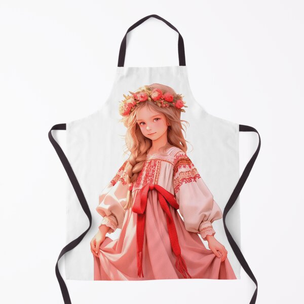 Item preview, Little Ukrainian Girl in floral wreath and traditional clothes Ukrainian Embroidery, Ukrainian Ornament designed and sold by DariyaDell.